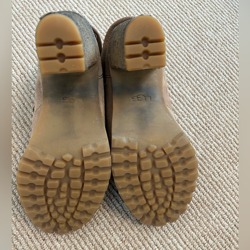 UGG Australia Calynda Brown High Heel Booties - Picture 3 of 9